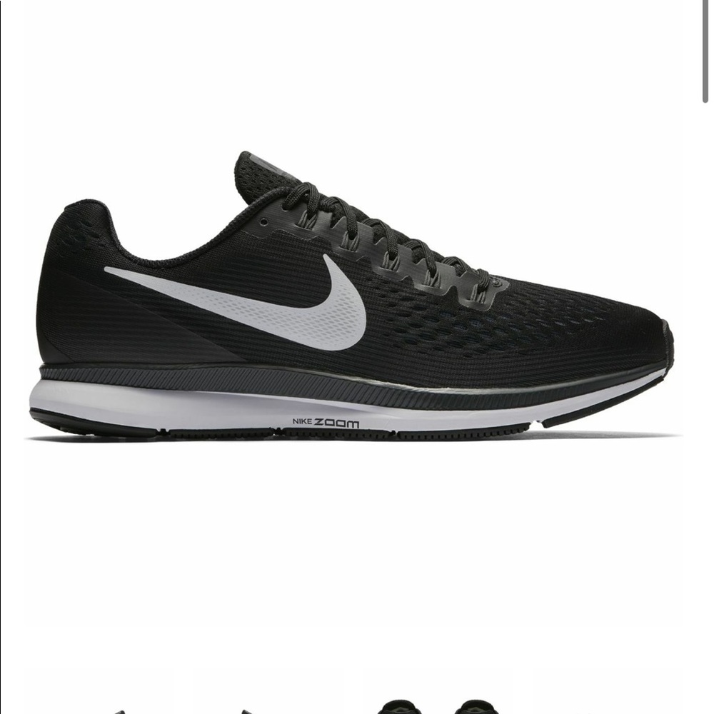 Nike zoom air Pegasus 34 mens running tennis shoes black